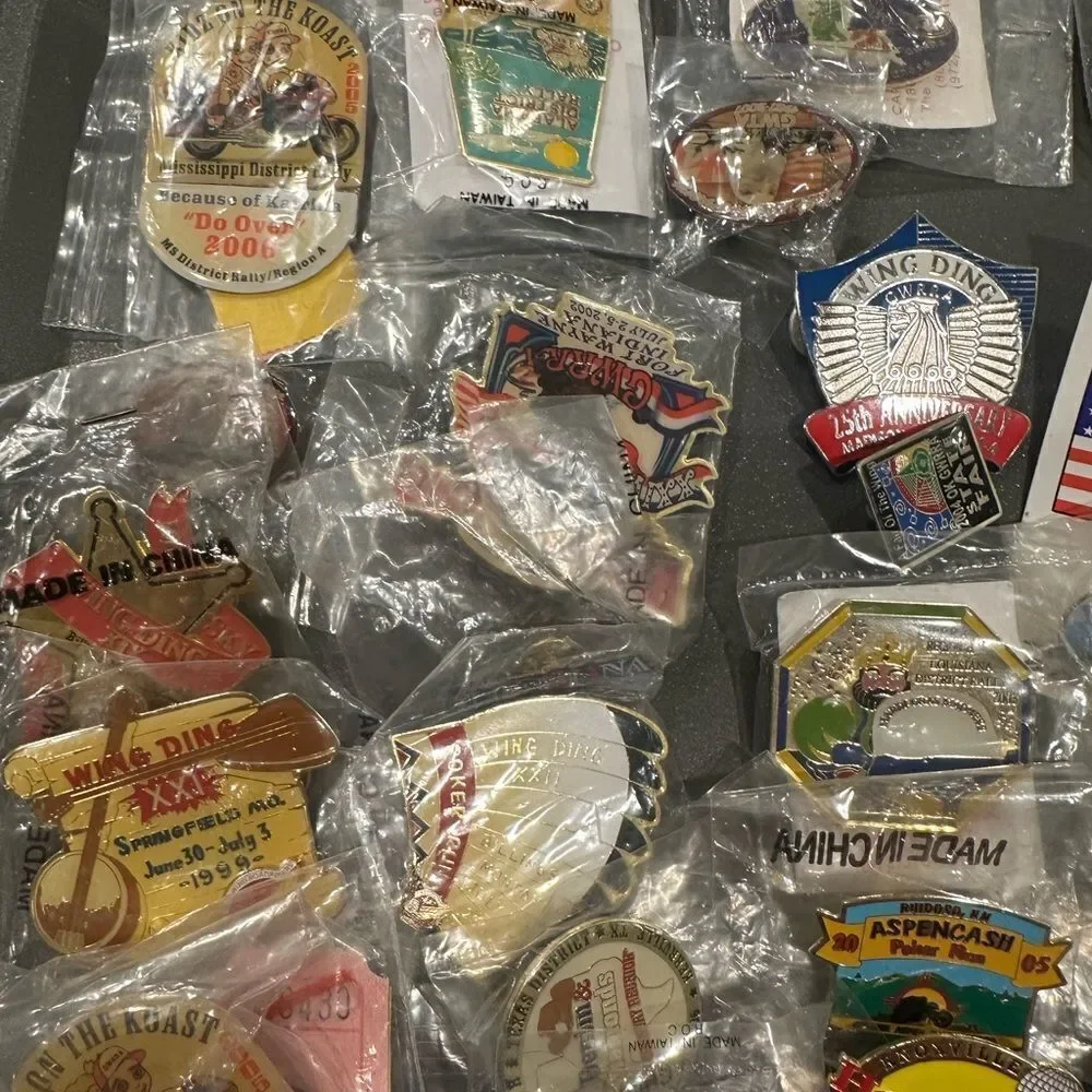 Honda Goldwing  Motorcycle Rally Wing Ding Assorted Collectible Pins over 40